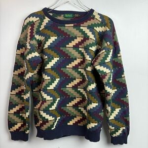 Byford Vintage 1980’s Grandpa/Cosby Cotton Sweater Made in Hong Kong